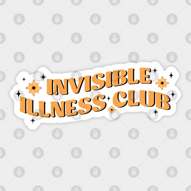 invisible illness club - chronic illness - Disability Awareness Sticker by Be Cute 